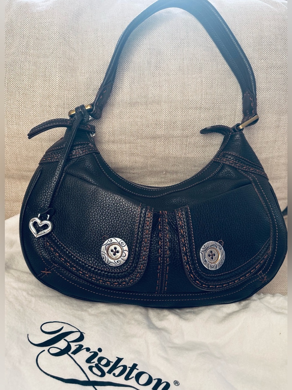 Brighton 🖤 Quinn Hobo Bag - Vintage!! Retired!! Excellent Condition!